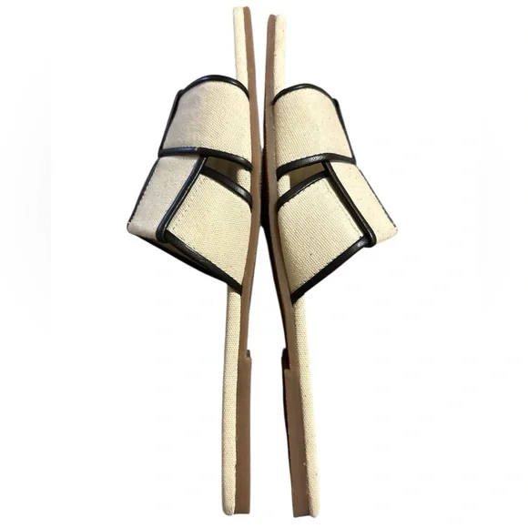 Matisse Biscayne Flat Sandals in Ivory / Natural Linen Sz. 10 NEW - Picture 11 of 15